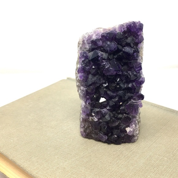 Natural Raw Amethyst Flat Back Rock Chunk Crystal - Picture 12 of 16